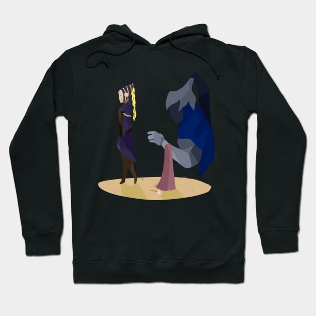 Ciaran mourning at Artorias' grave Hoodie by MooseNGoose